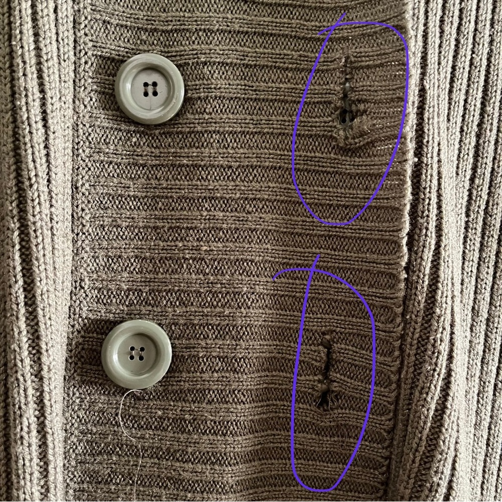 Ashley by 26 International USA Olive Green Button Up Hooded Cardigan - Picture 8 of 8